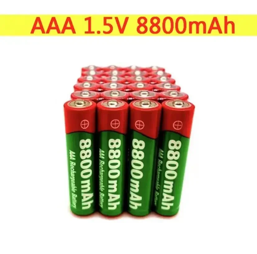 

Lot De Batteries Alcalines Rechargeables 1.5V AAA 8800mAh Nouveau, Pour Jouets MP3, Lumière Led, Longue Durée De Vie