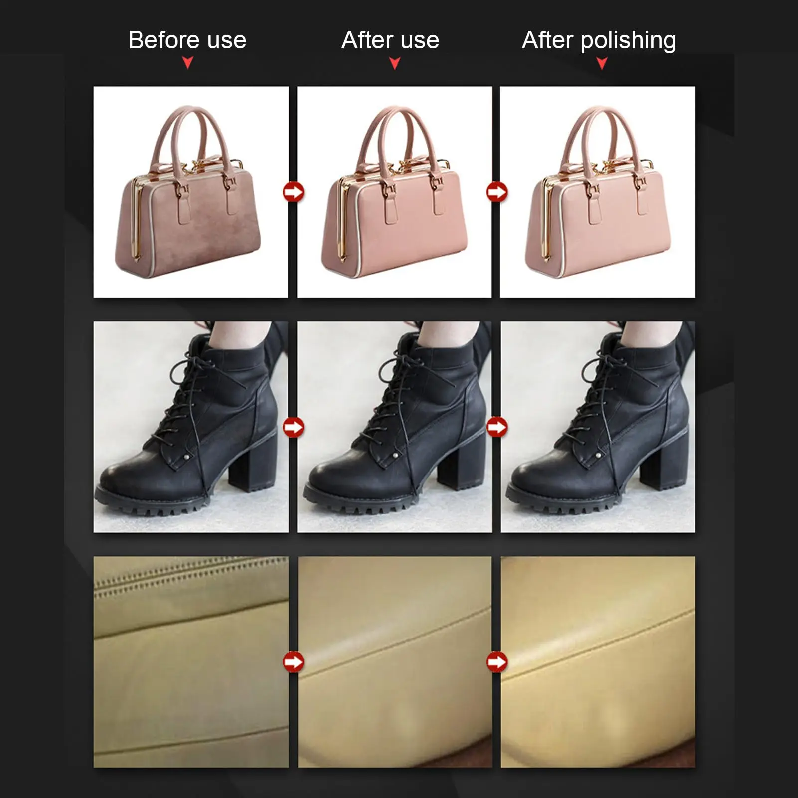 Leather Conditioner 100g Leather Care Cream Prevent Fading and Cracking Deep Nourishing and Refurbish Coating for Leather Couche