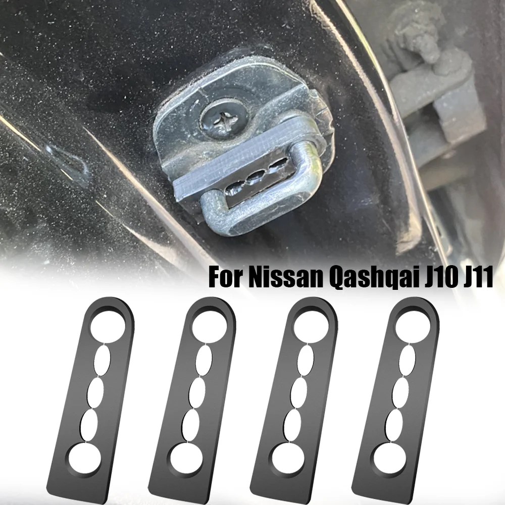 4X Car Sound Deadener Damper Door Lock Deadening Damping For Nissan Qashqai J10 Dualis 2007-2013 car door lock damper car sound deadener