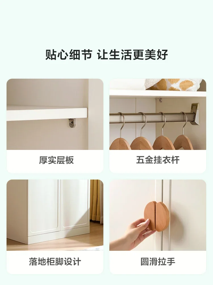 Modern simple children's wardrobe wooden wardrobe bedroom children's room storage cabinet