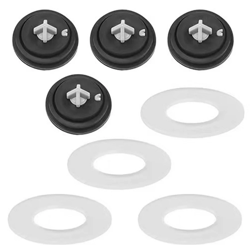 8pcs Drain Valve Water Stop Seal Rubber Diaphragm Toilet Flush Valve Seals for Siamp Fill Valves Ballvalve Bathroom Accessories toilet drain valve flush valve seal washer