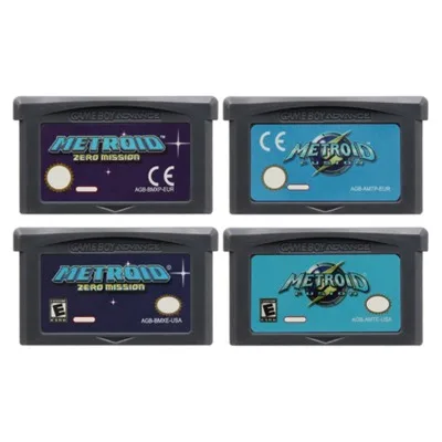 GBA Series Game Cartridge 32-bit Video Game Console Card Fusion Zero Mission US European Version For GBA/NDS game cards collectible cards anime cards anime trading cards animation game cards