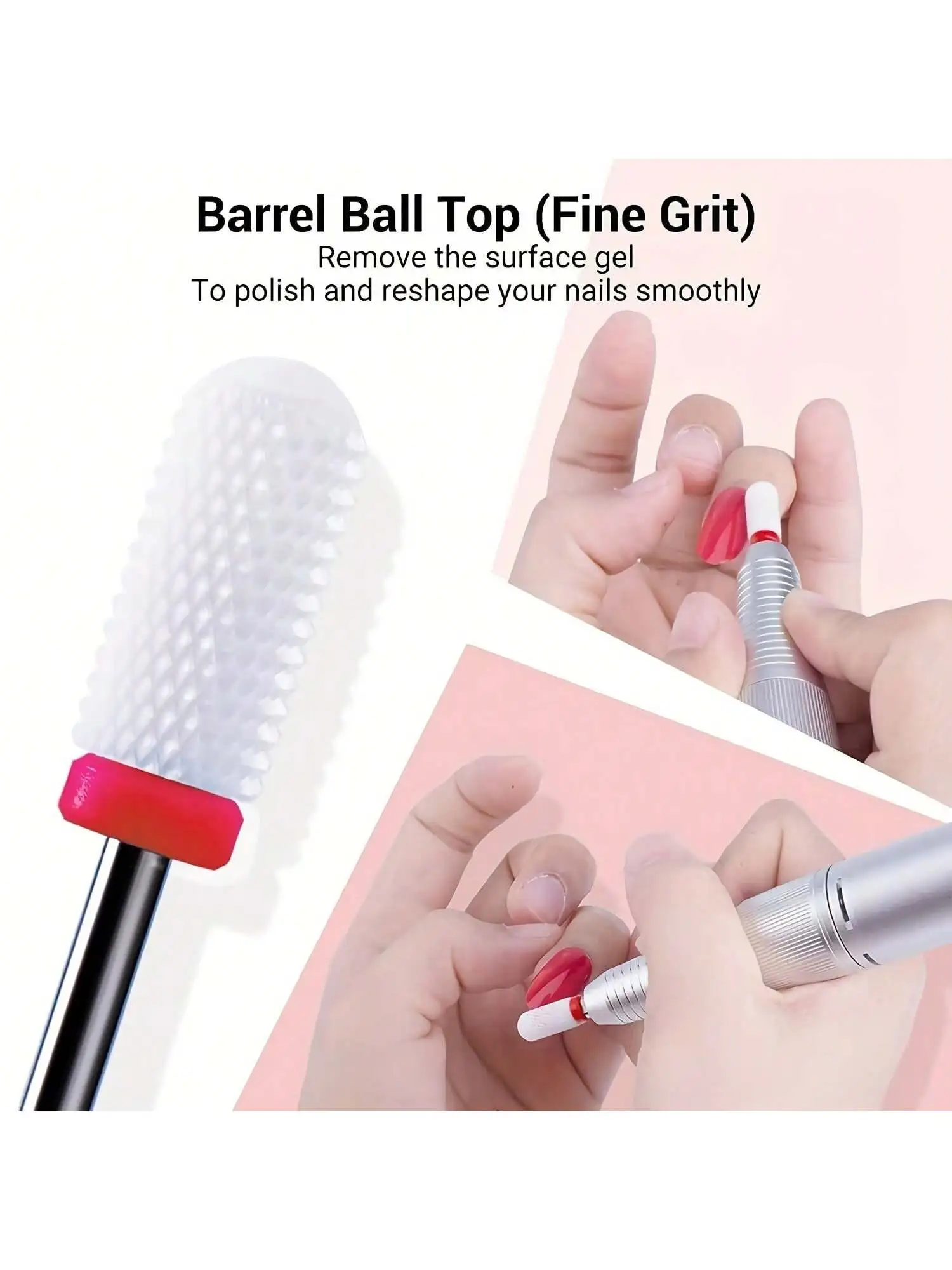 1 또는 5개/세트 세라믹 네일 드릴 비트, 아크릴 젤 제거용 다양한 그릿의 네일 폴리싱 비트, 매니큐어 페디큐어 도구