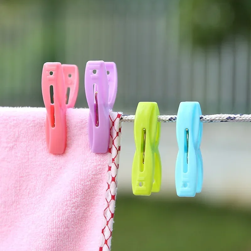 20 mollette multicolori antivento in plastica clip per calzini, clip di carta per foto, clip per cucina, ufficio, borsa, calze, stendibiancheria, asciugamano da spiaggia