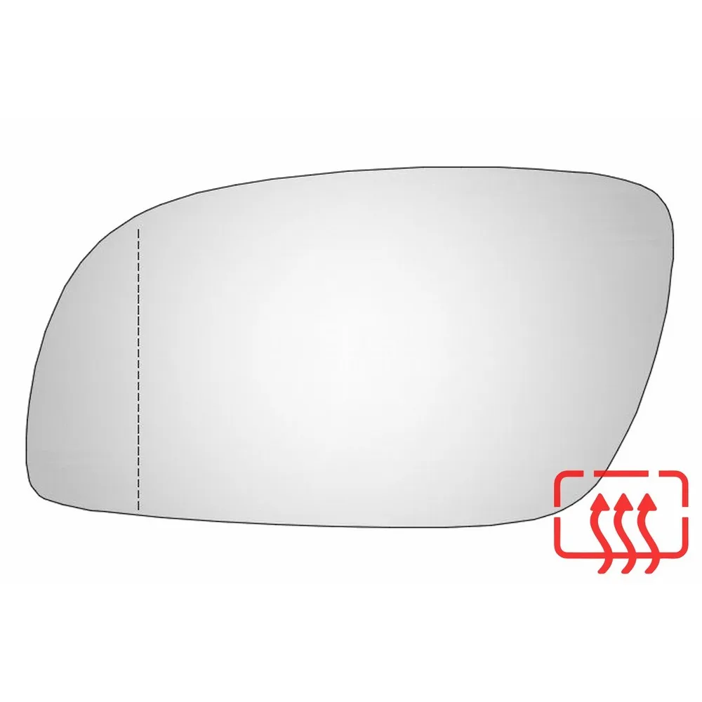 Mirror element left Volkswagen Touran I C 2003 to 2006 year асферика neutral обогревом mirror for car | Автомобили и