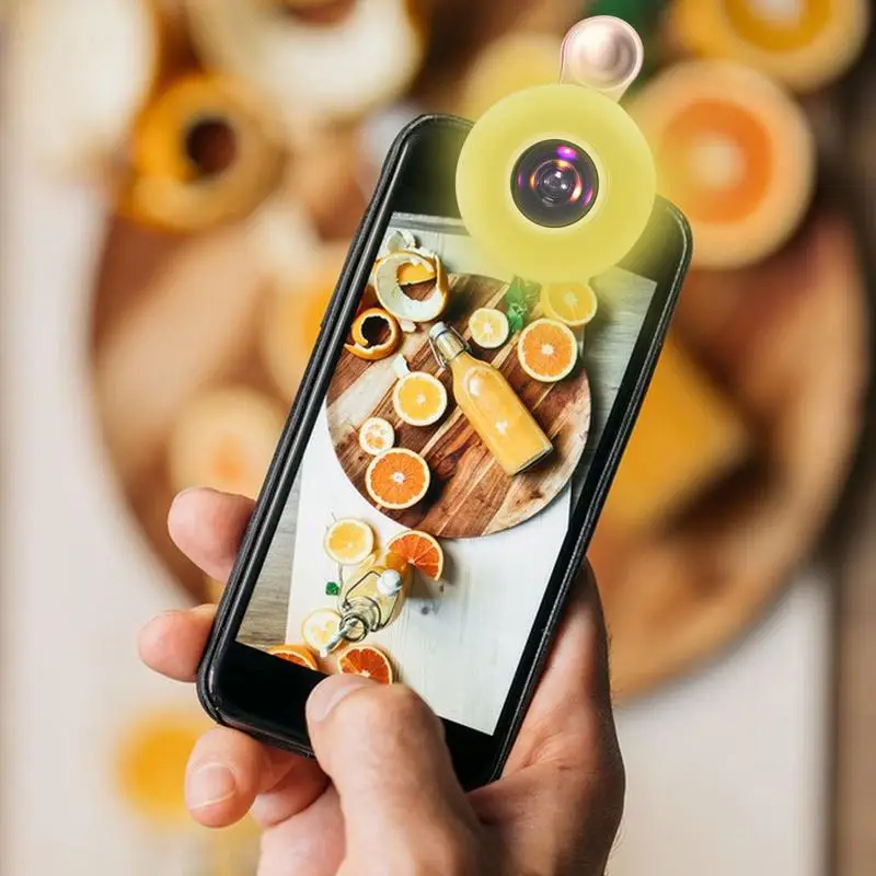 High-definition Fill Light Macro Fill Flash Light Portable Selfie LED Ring Flash Light Selfie Lamp Universal Ring Clip Light