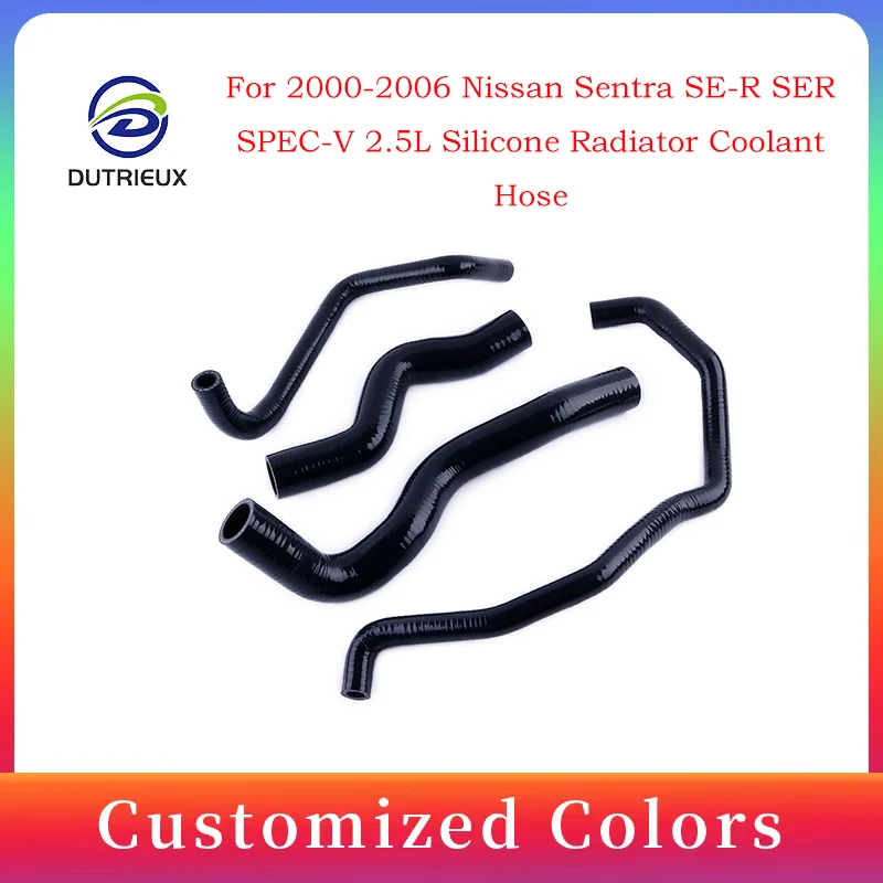 

For 00-06 Nissan Sentra SPEC-V SER SE-R 2.5L Silicone Radiator Coolant Hose Kit 2000 2001 2002 2003 2004 2005 2006