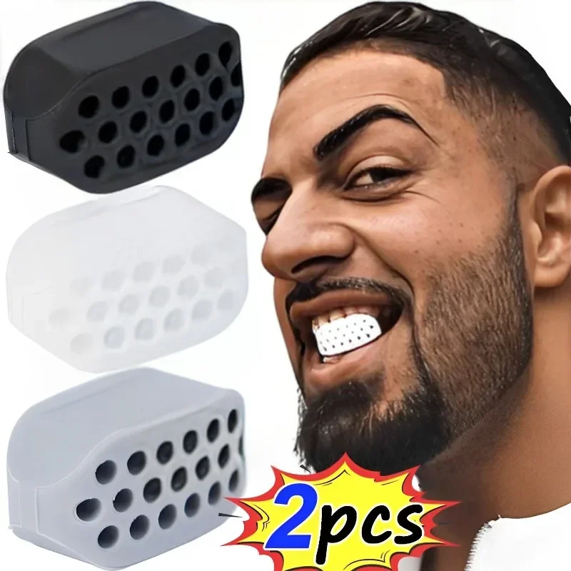 Facial Fitness Silicone Mandibular Exerciser - Tone & Strengthen Jawline and Neck Muscles