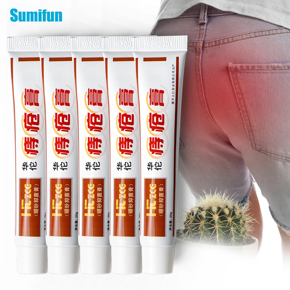 1/3/5/10Pcs Sumifun Huatuo Hemorrhoid Ointment Anal Fissure Bleeding Pain Relief External Internal Hemorrhoids Health Care Cream