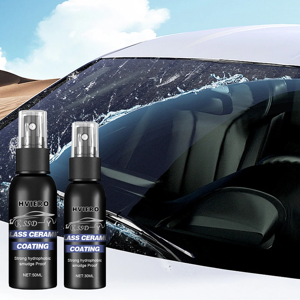 Ceramic Car Coating Auto Plastic Coating 30ml/50ml Auto Windshield Water Repellent Agent Car Windows Waterproof Rainproof Nano Hydrophobic Coating Antifogging Clearness