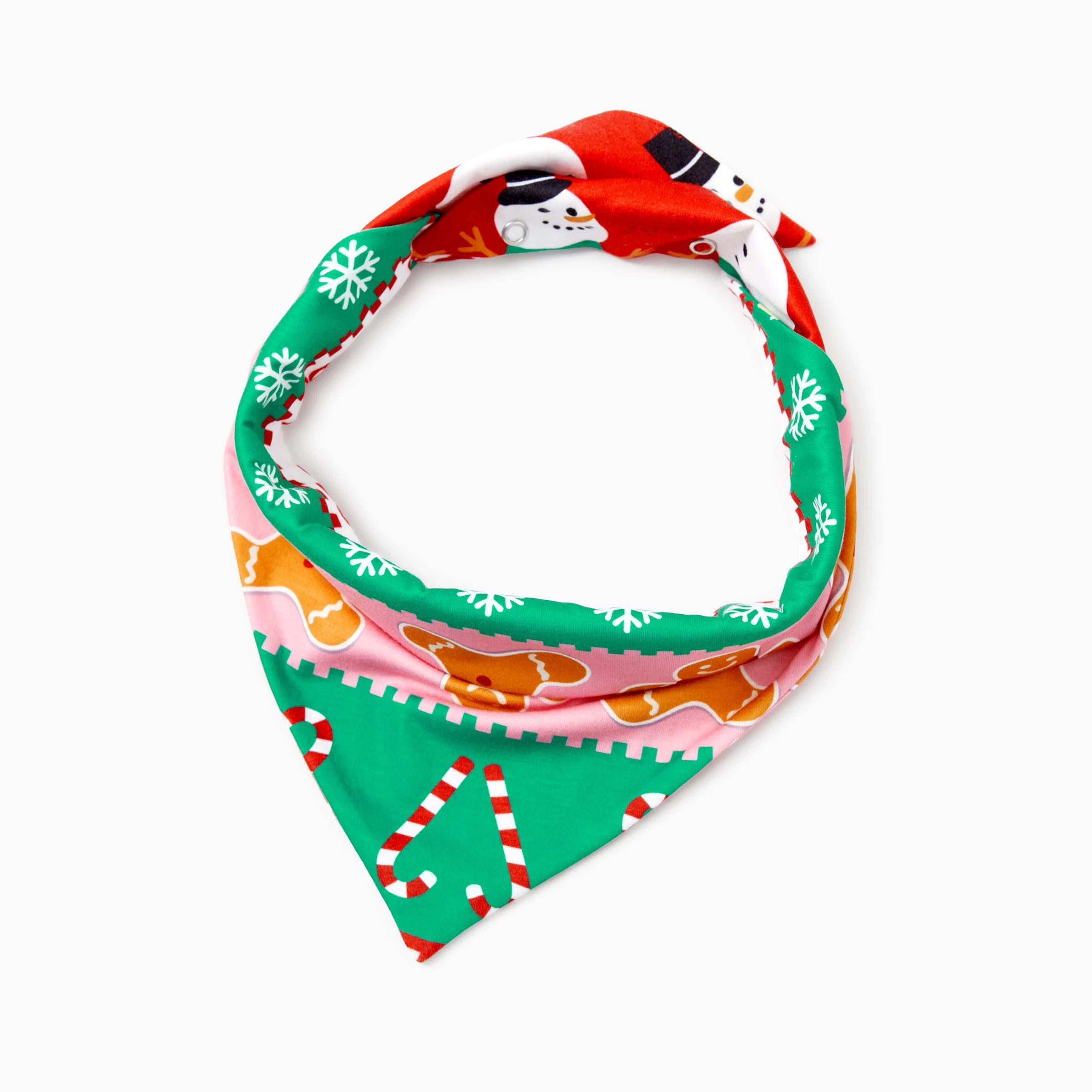 thumbnail image 3 of Pijamas mono a juego Conjuntos navideños Estampado integral Cremallera delantera Estampado Holly Jolly en la espalda, 3 of 5