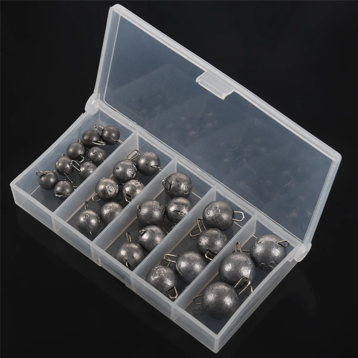 

52 шт., 5 размеров, вес для рыбалки