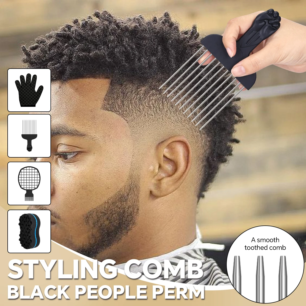 4개입 트위스트 헤어 스펀지 세트 큰 구멍이 있는 이발사 헤어 브러시 스펀지 트위스트 아프로 컬 코일 웨이브 헤어 케어 도구 컬 브러시