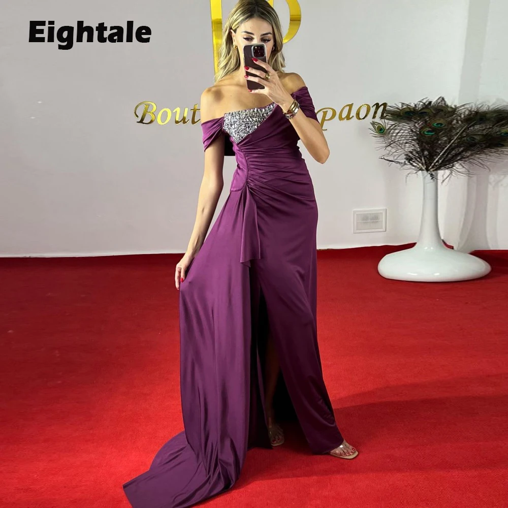 

Вечернее платье-Русалка с V-образным вырезом, длинным рукавом