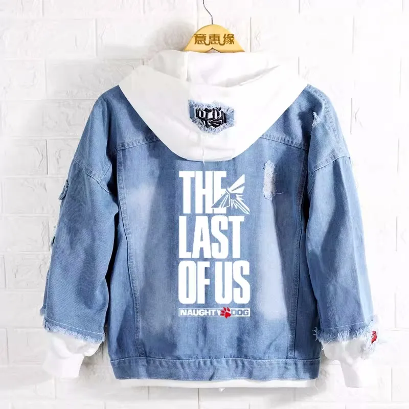The last of us hoodie The Last survivor Jeans Coat Spring Autumn Men Denim Jacket Outerwear