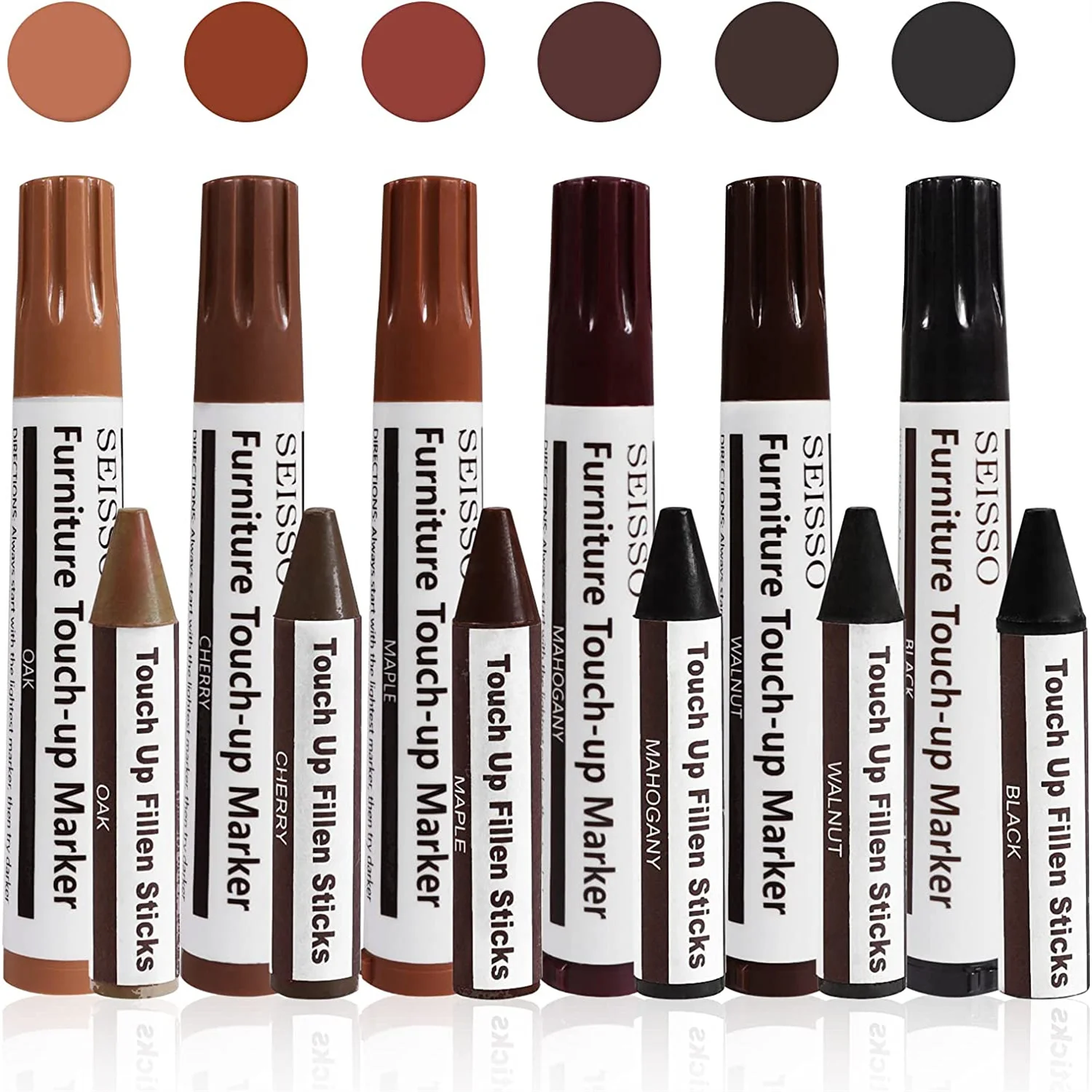 Wood repair kit paint pen repair 13PCS for hardwood floor scratches