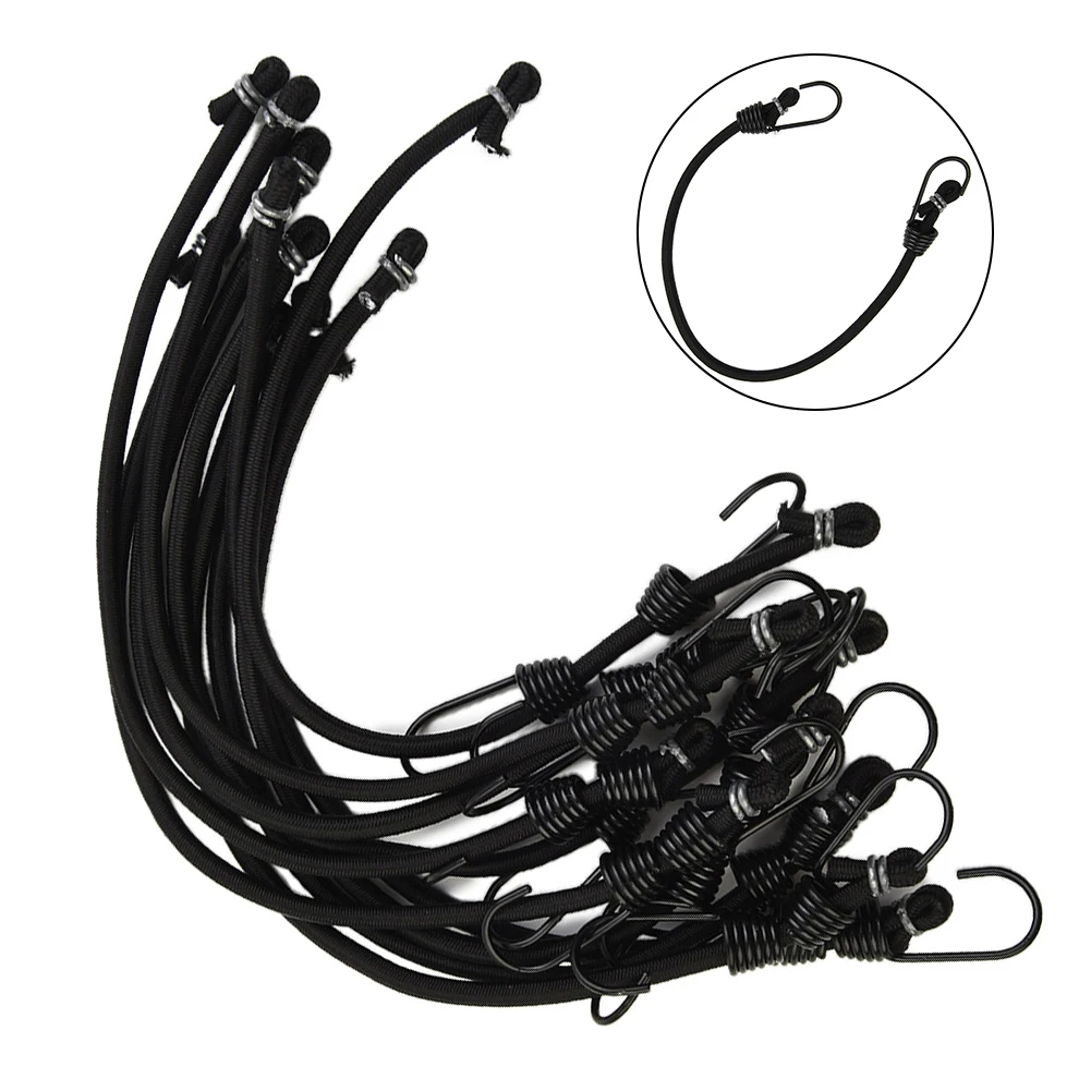 10PackBungeeCordHeavyDutyElasticityRope25cmOutdoorTent