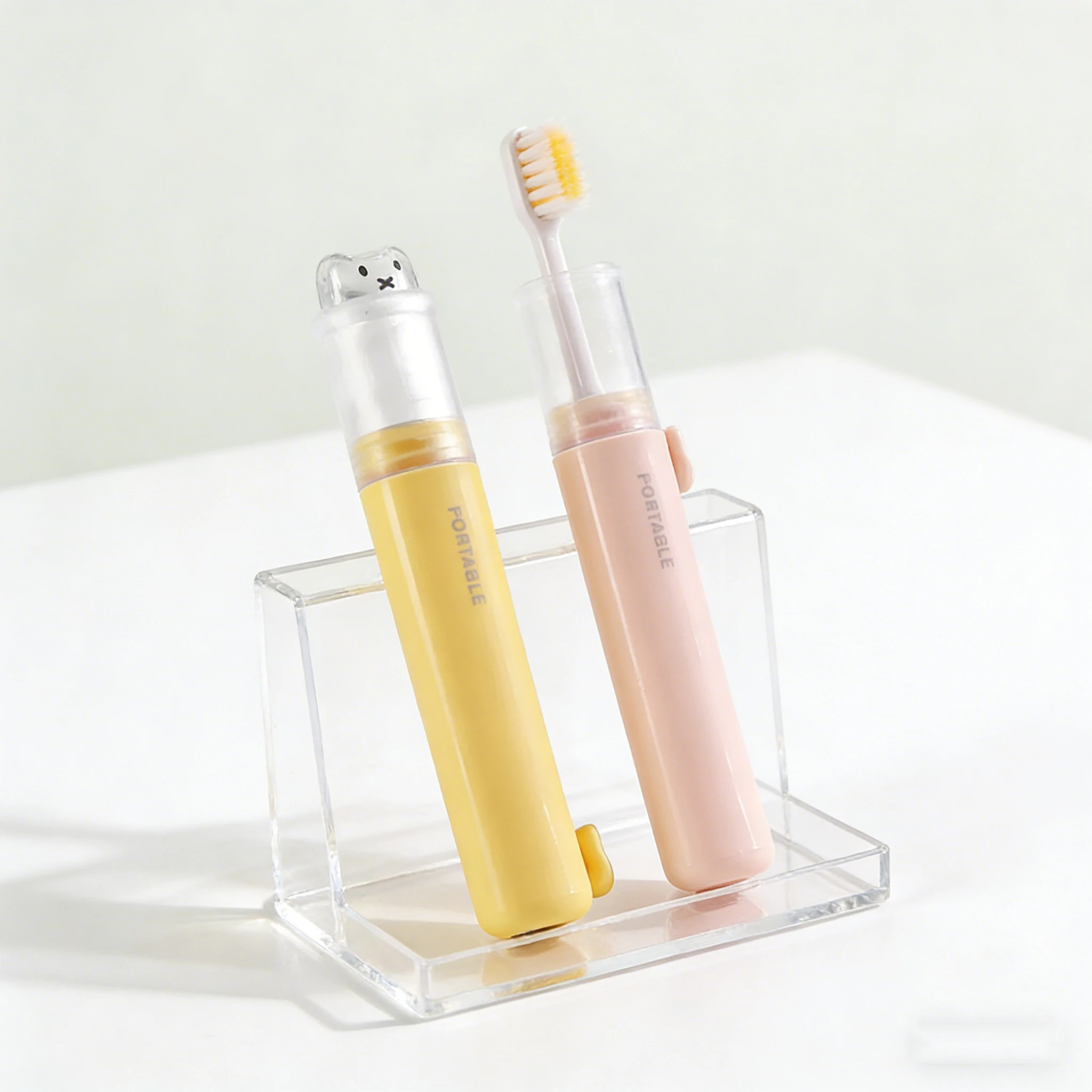 Toothpaste storage compartment