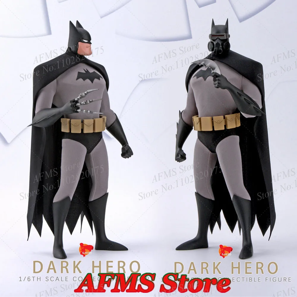 

S-HERO SH005 1/6 Scale Collectible Figure Batman The Dark Knight Classic Cartoon Dark Hero Full Set 12Inch Men Soldier Model