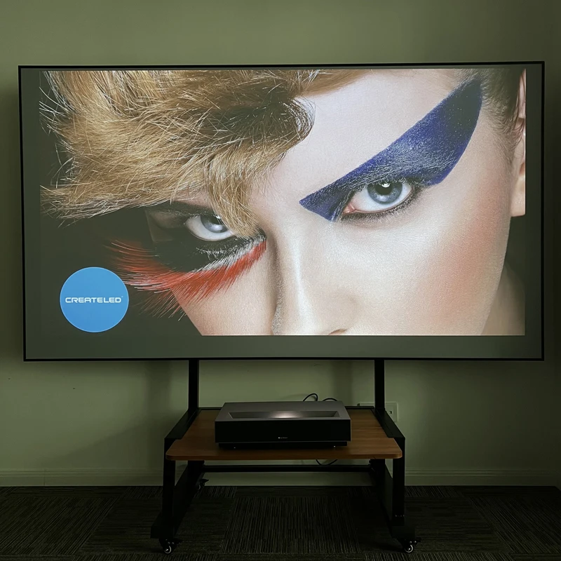 Full Sizes 60 150 Inch Grey Diamond Crystal Ust Frame Projection