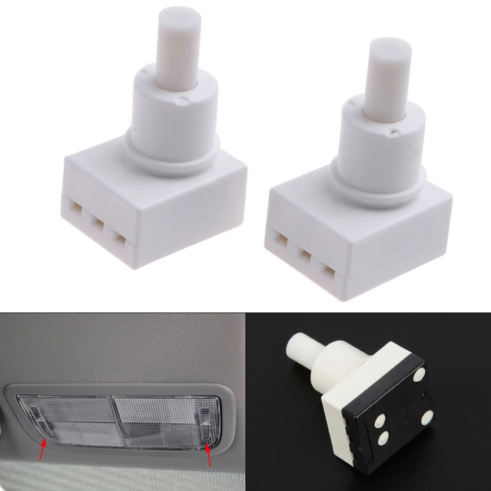 

2Pcs Car Interior Dome Reading Light Map Lamp Switch Button Fit For Acura For HONDA 34404-SDA-A11 Indoor Dome Light Switch Socke