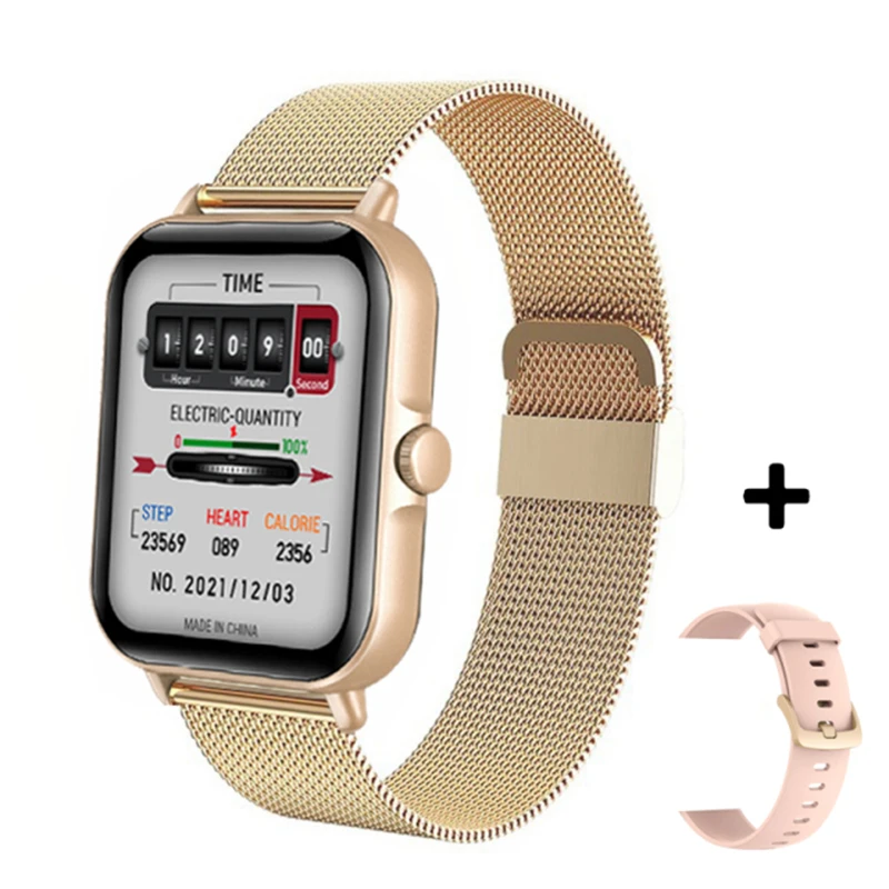 2022 New Smart Watch Women Men Full Touch Screen Sport Fitness Ladies Watch Waterproof Smartwatch Bluetooth Call for Android IOS 