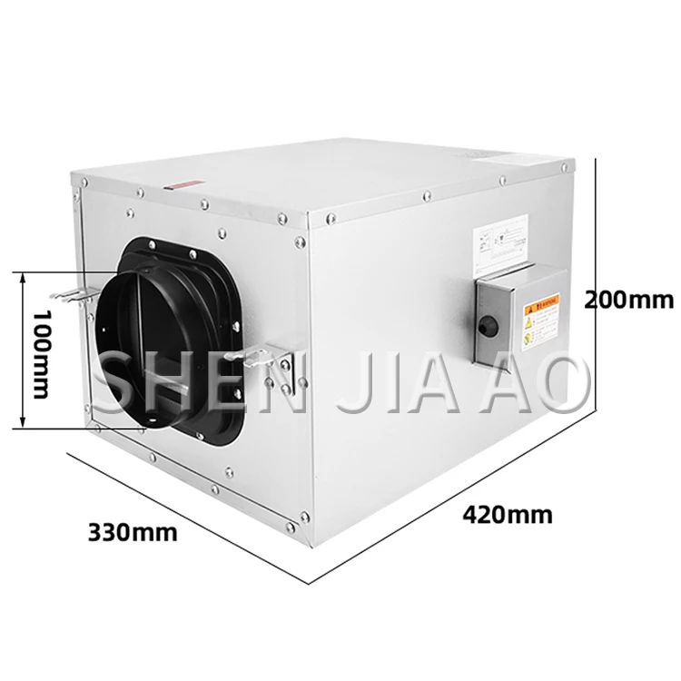 Description Picture 4 of itemFresh air system ventilation fan powerful silent one-way exhaust fan household kitchen ventilator commercial duct exhaust fan