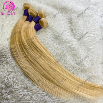 613 Blonde Human Hair Bundles Brazilian Straight Hair Bundle Honey Blonde Virgin Bundles Human Hair Extensions Weave 613 Color 1