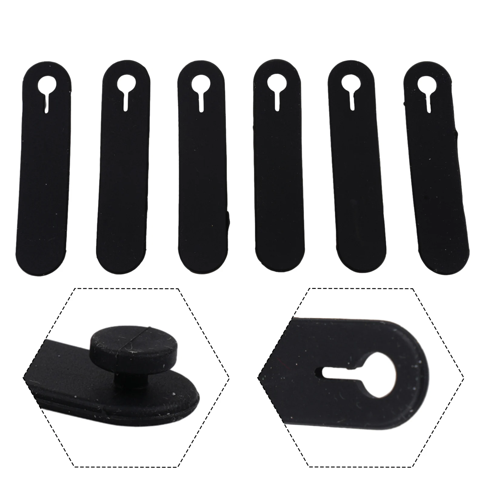 

For Motorcycle Frame Securing Tie’s Universal Anti Hardening Bike For Motorcycle Frame Rubber Securing 64mm 64x14mm 6pc/set