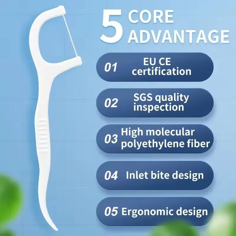 30/100/300/600PCS Floss Family Pack Ultra-fine Toothpick Disposable Flat Floss Portable Flossing Double Head Use Oral Hygiene disposable toothpick floss