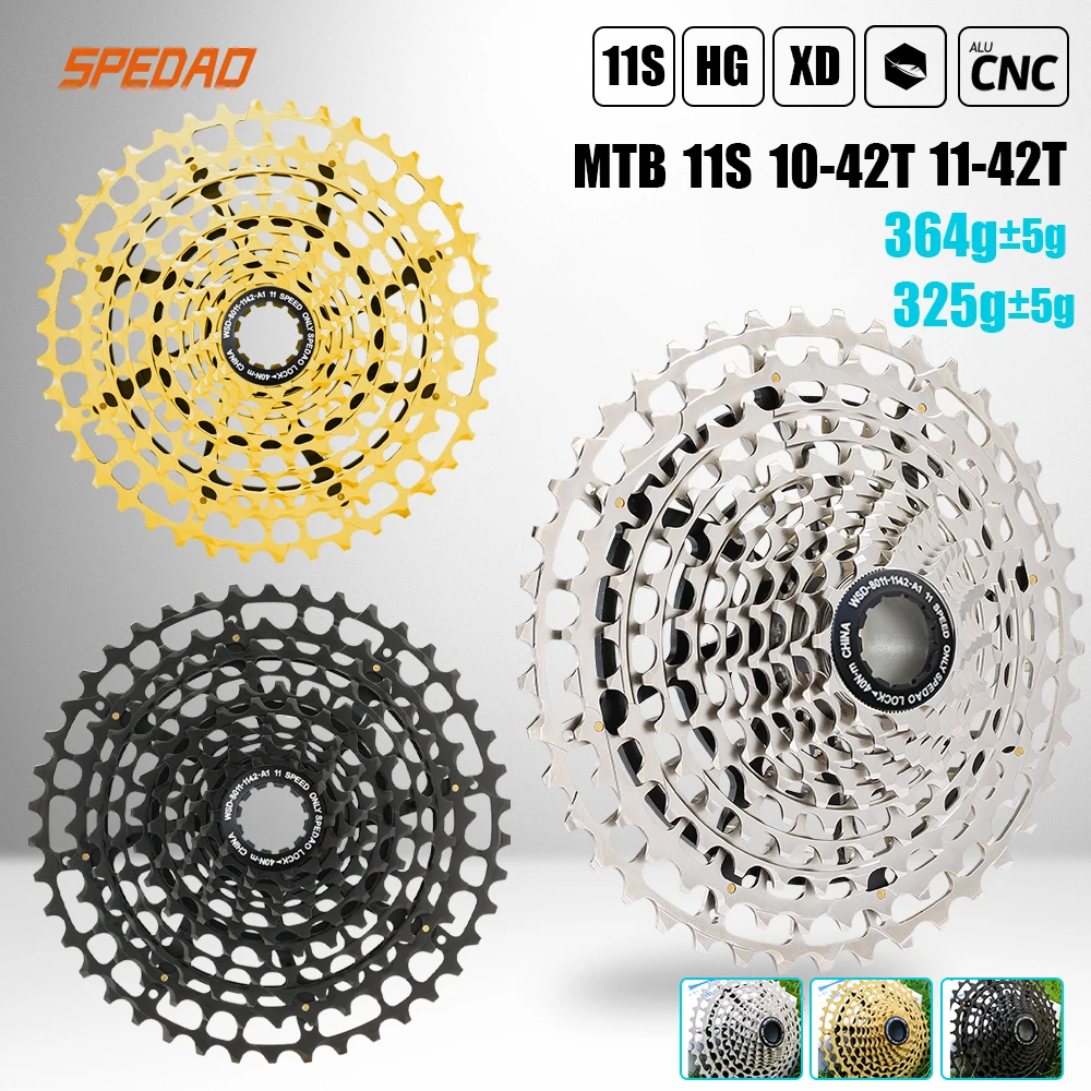 

SPEDAO 10-42T 11-12 11Speed Bicycle Cassette 11v MTB Bike Freeewheel 11S Mountain Sprocket XD HG Cassette 11V K7 for SX NX GX