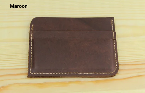 

High quality 100% Genuine Credit Men ID Case Women Business Card Holder Leather Coin Bag Purse small wallet