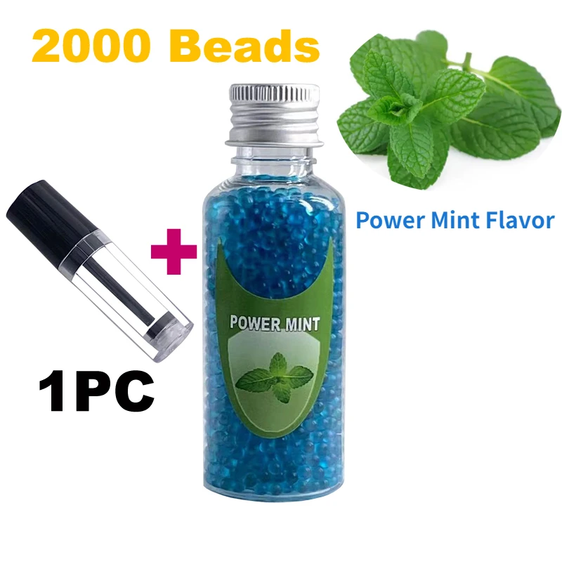

NEW 2000PCS Hot Sale Power Mint Flavor Cigarette Burst Bead DIY Mix taste Cigarette Explosion Pops Portable Simple Push Machine