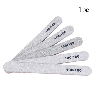 Half Moon Nail file 100/180 Sandpaper nail file Sanding file Polishing files nails grinding equipment manicure file
