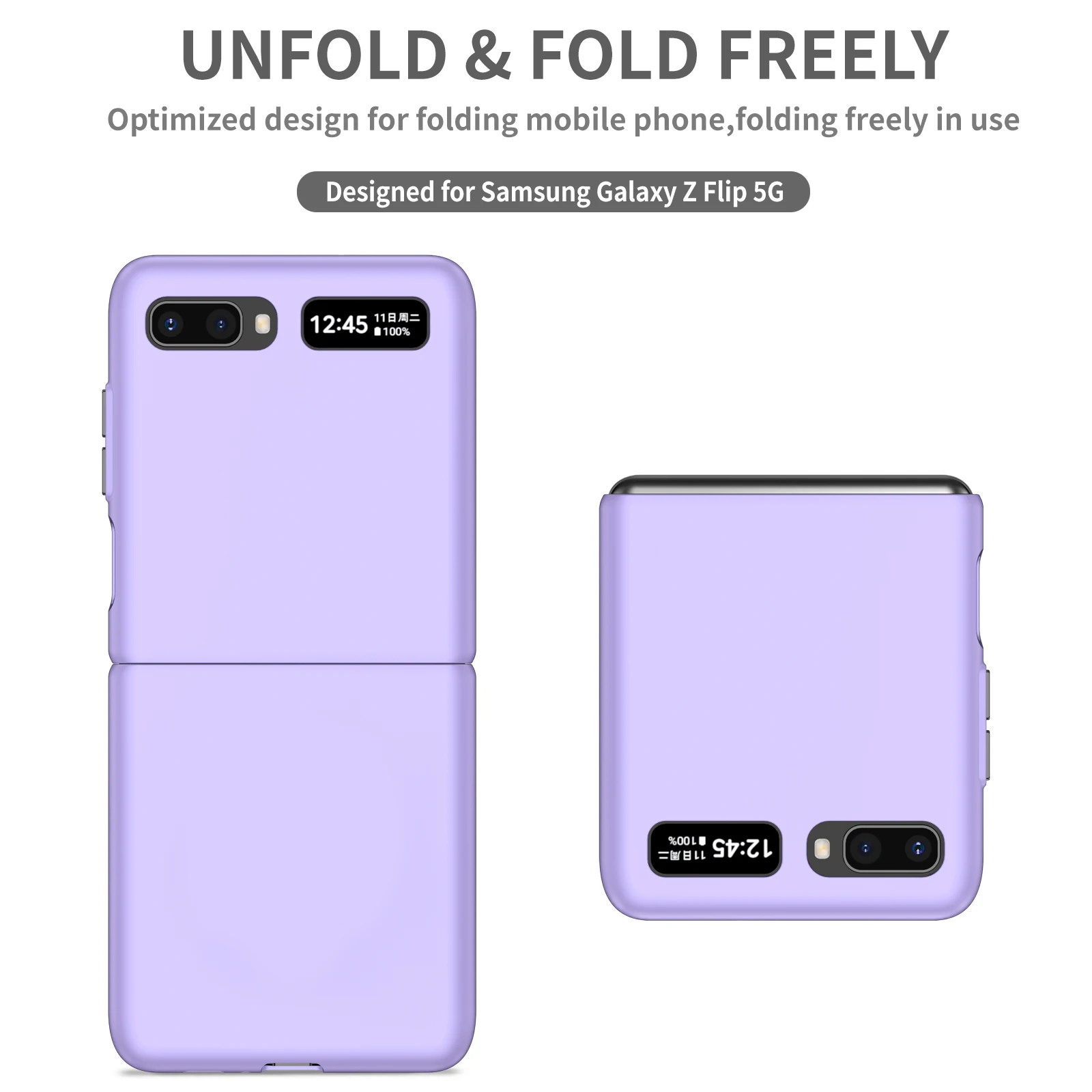 Anti-Sweat Matte PC Thin Case for Samsung Galaxy Z Flip3 Flip 4 Flip4 5G Flip 3 Anti-Drop Folding Cell Phone Cover samsung galaxy z flip 3 5g case