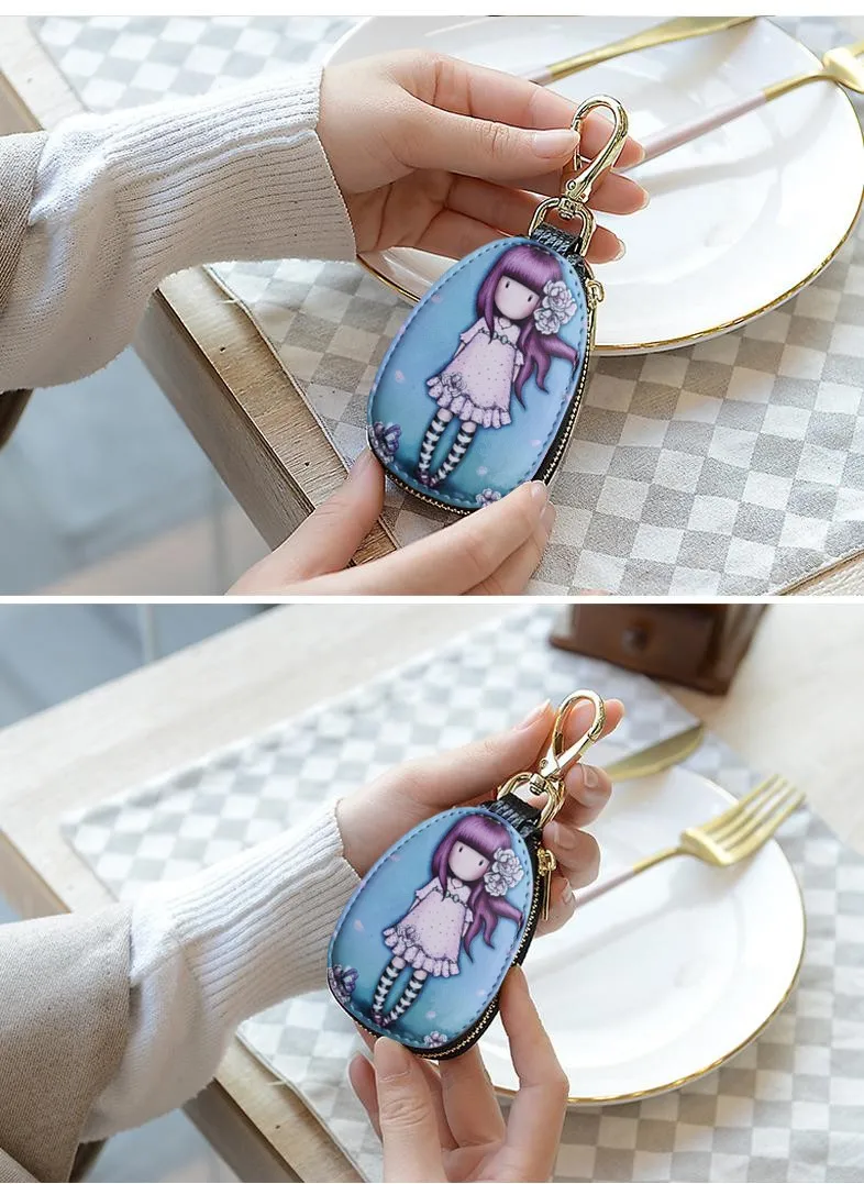 General car key car case lighter bag cartoon protection cover men and women key case Porta Chaves Purse Porta Chave Funda Llave