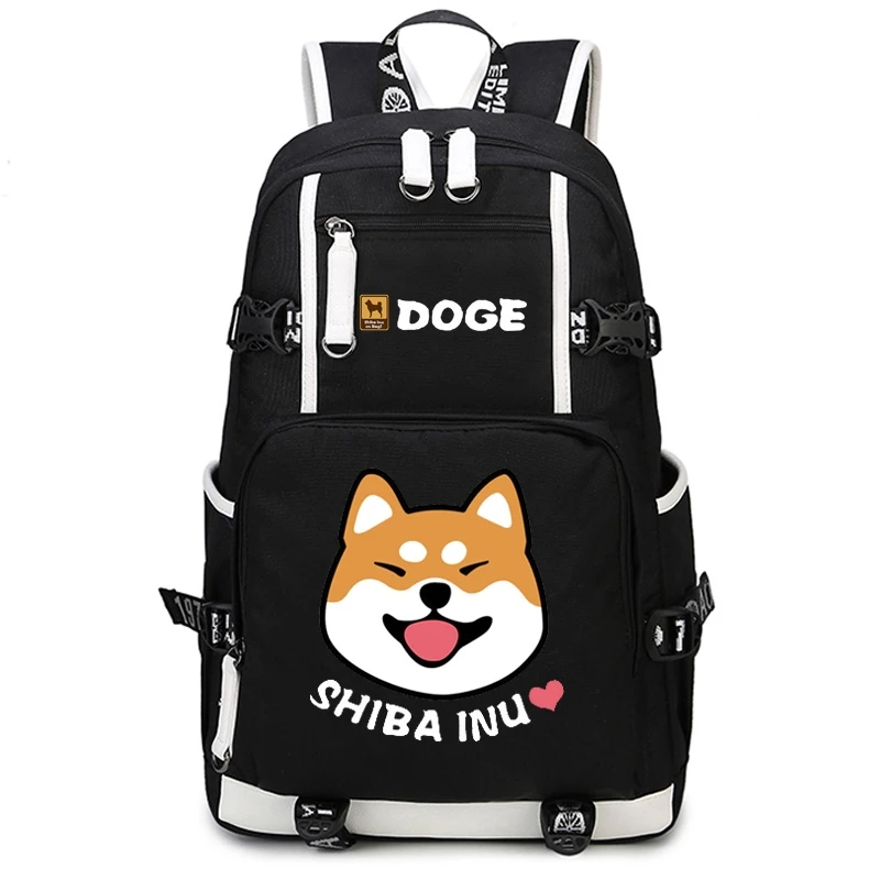 

New Cute Cartoon Doge Dog Shiba Inu Laptop Backpack Cosplay Cartoon School Bags College Students Bag Bookbag Travel bag