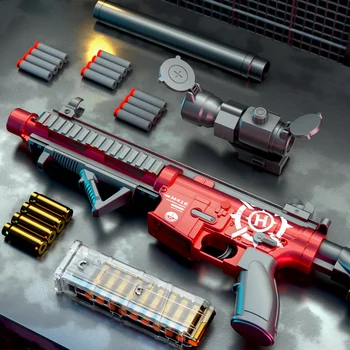 New Model M416 Electric Combo Hand Gun Fully Automatic Soft Bullet Shell Throwing Toy Gun 1