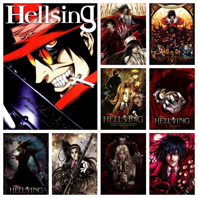 Alucard Hellsing Art Anime | Anime Paintings Hellsing | Wall Painting  Hellsing - Diamond - Aliexpress