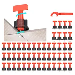 50PCS Tile Leveling System For Tile Laying, Reusable Tile Leveling System For Brick Laying Leveling Construction Tools Parts