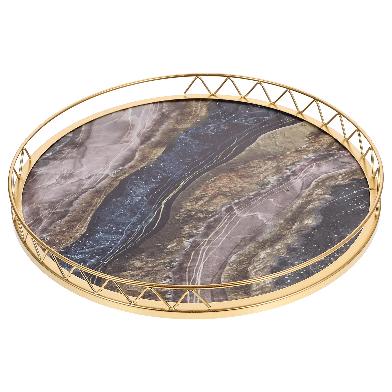 

Vanity Tray Household Party Fruit Holder for Kitchen Counter Multi-functional Storage Plate Food