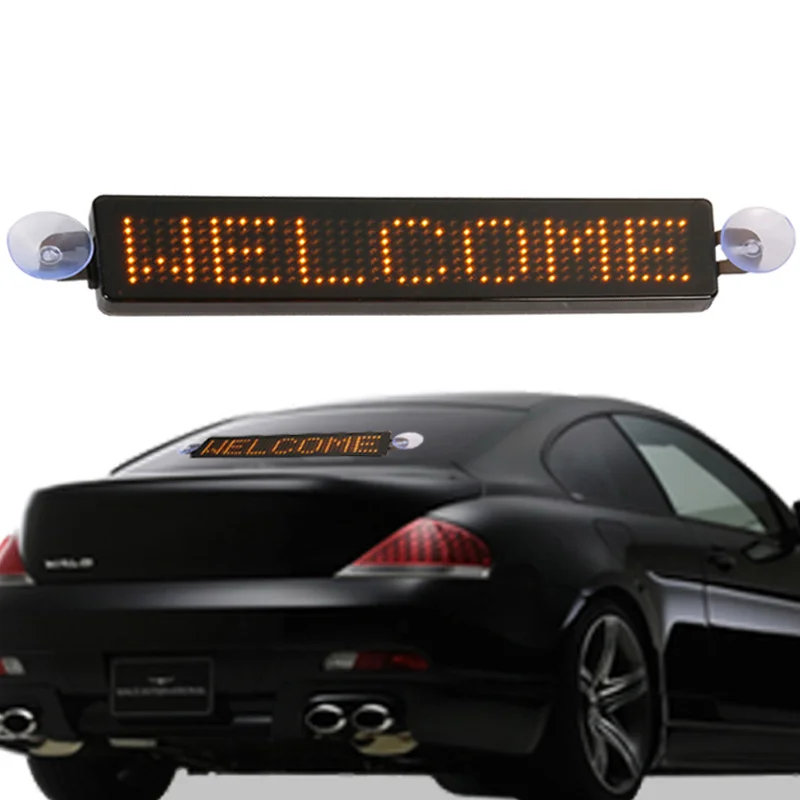 Advertising Screen LED Message Board DIY Programmable Scrolling  Message for LED Car Display Car Rear Window Cafe Bar Store Sign