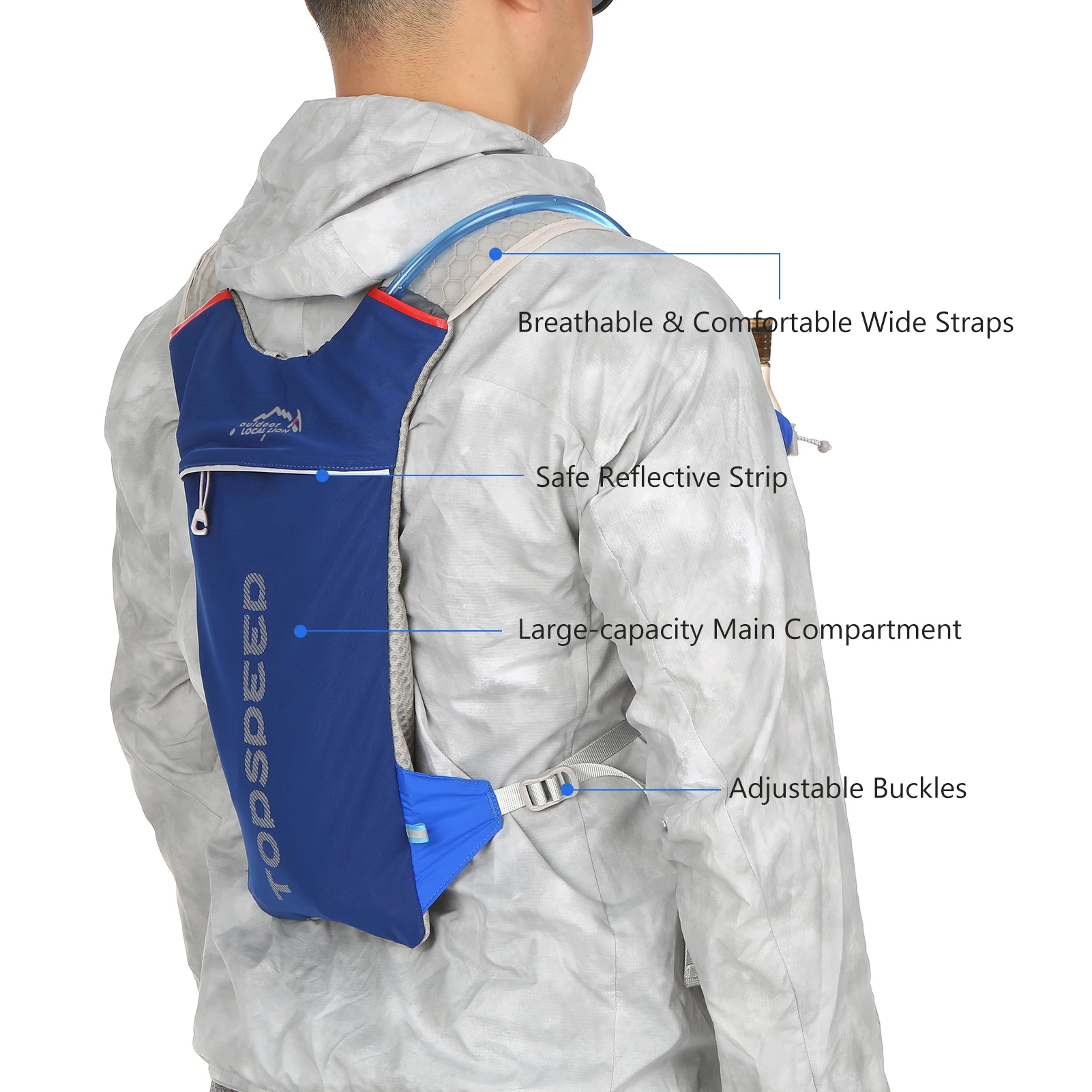 Hydration Pack Backpack Lightweight Breathable Hydration Vest for Outdoors Running Cycle Climbing Hydration Vest Hydration Pack