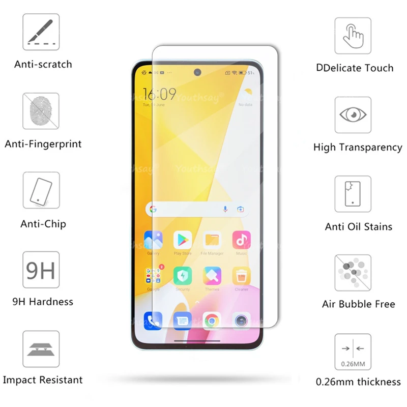 Enhanced Glass Protector and Camera Film for Xiaomi Smartphones - Premium Tempered Glass