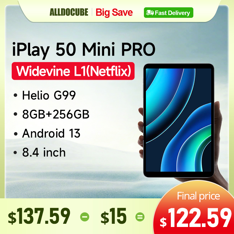 Alldocube iPlay 50 Mini PRO Tablet 8.4inch Android13 Helio G99 8GB RAM 256GB ROM Dual SIM Card iPlay50 Mini PRO