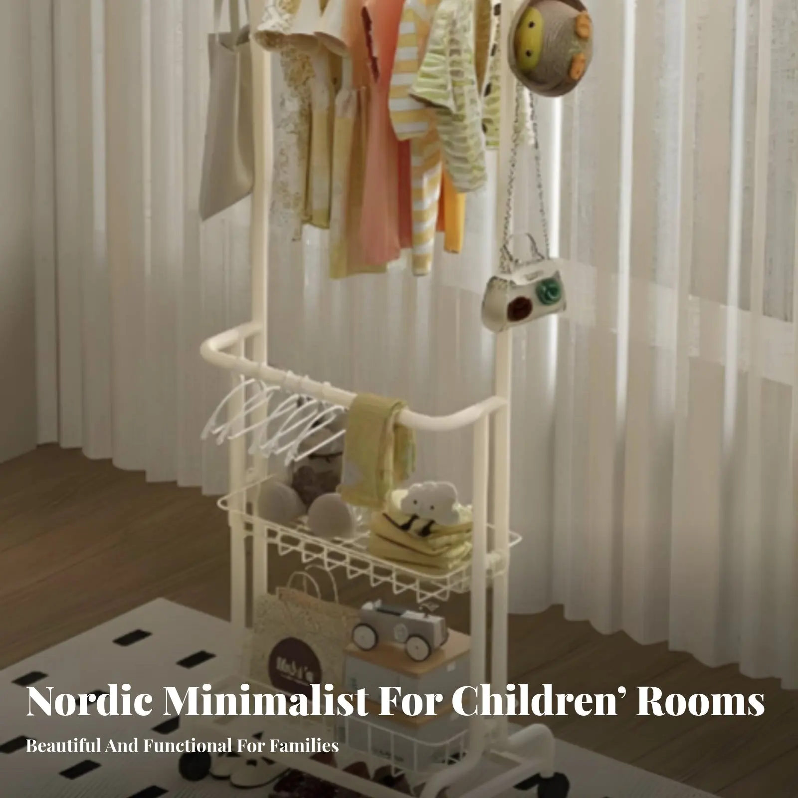 어린이용 이동식 옷걸이 어린이에게 적합한 높이 용 드레스업 스테이션 견고한 ..