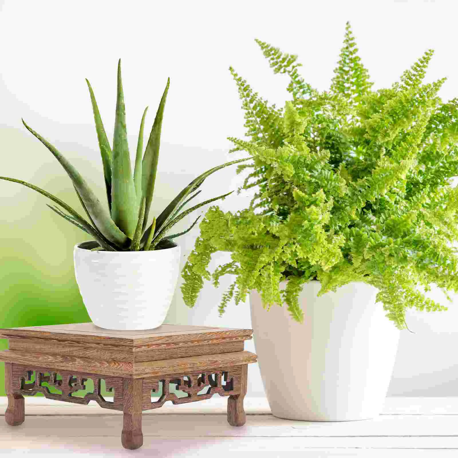Rectangular Planter Planter Stand Woodsy Decor Household Flower Pot Base Decor Home Holder Crafts plant stand wooden flower shelf