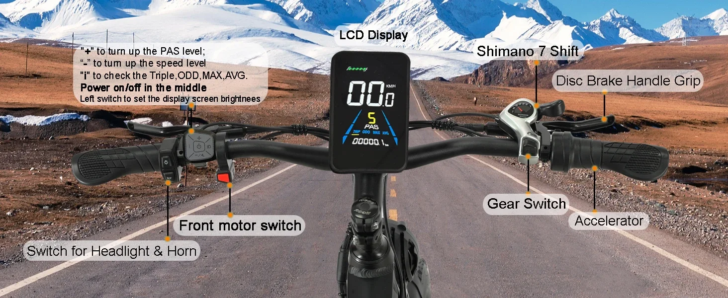 Electric Bike for Adults 2000W Dual Motor 35MPH Fastest Ebike, 48V 22.4Ah Switchable RWD AWD Ebike 26” Fat Tire Full Suspension