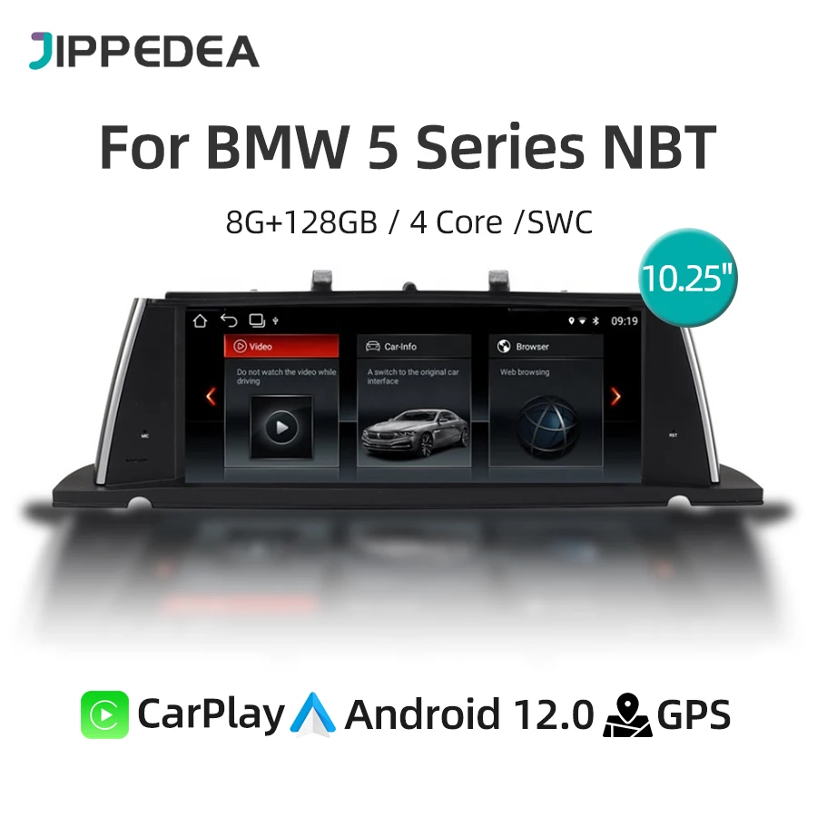

1920*720 CarPlay Android 12 Car Radio For BMW 5 Series NBT GT F07 2013-2017 Multimedia PlayerGPS Navigation 4G WiFi Bluetooth