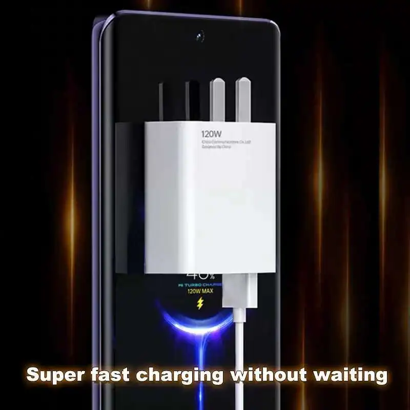 Charger Adapter 120W Original Charger Turbo Fast Charging EU/US Plug Power Adapter 6A Type C Cable For Redmi K80 K70 K50 Pro charger adapter
